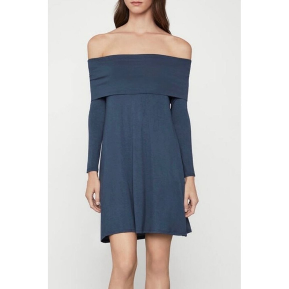 BCBGMAXAZRIA women dress KRK6300121-988 122019 midnight blue rayon XS $118